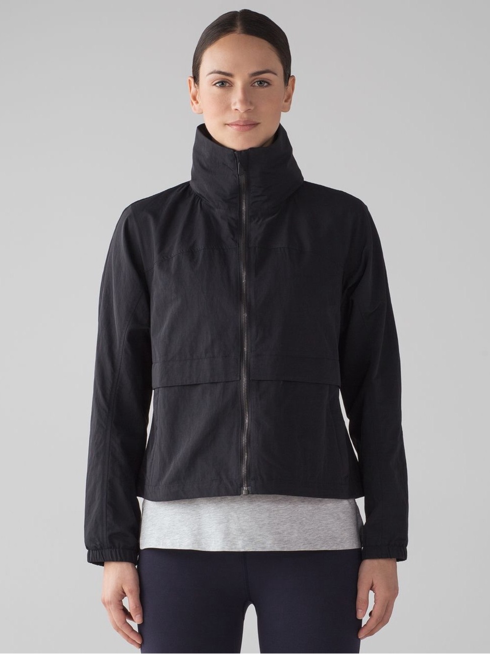 Lululemon Effortless Jacket Rain Coat Windbreaker - black